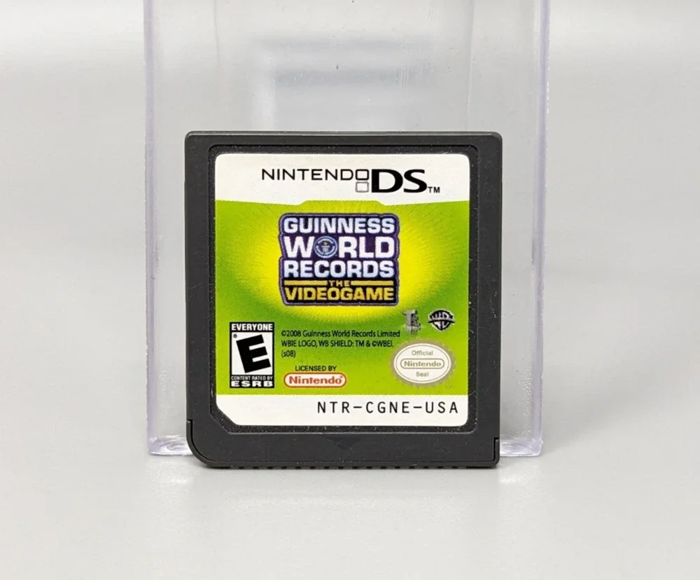 Guinness World Records Nintendo DS Lite DSi XL 3DS 2D Game Only Tested